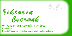 viktoria csermak business card