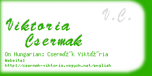 viktoria csermak business card